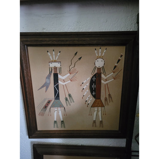 Pair of Donald Soue Navajo Sandpainting's